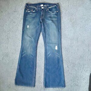 TRUE RELIGION Original BOBBY Thick Stitch MADE In USA Y2K Jeans in Size 31 - EUC